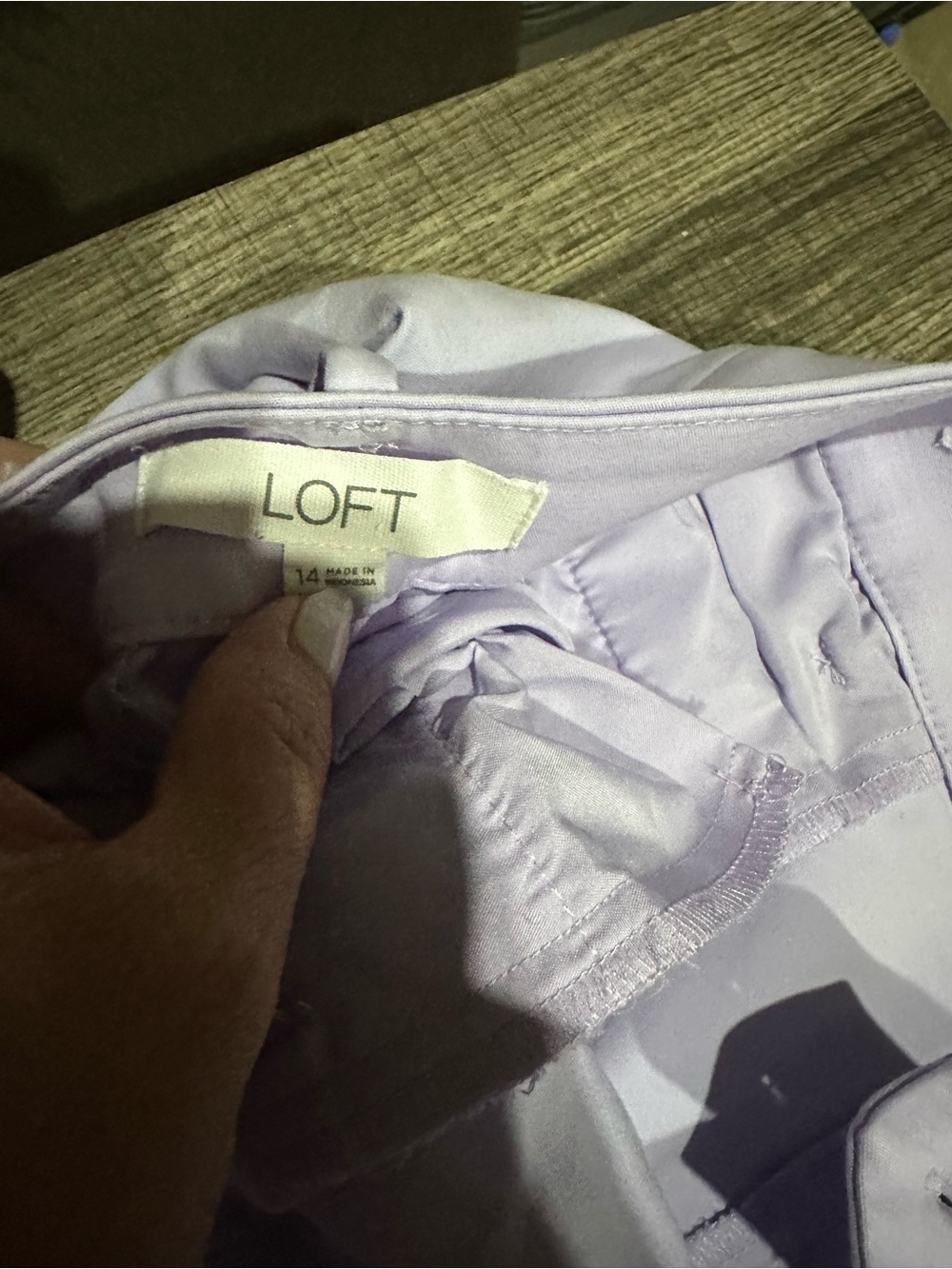 LOFT Lavender Cropped Pants